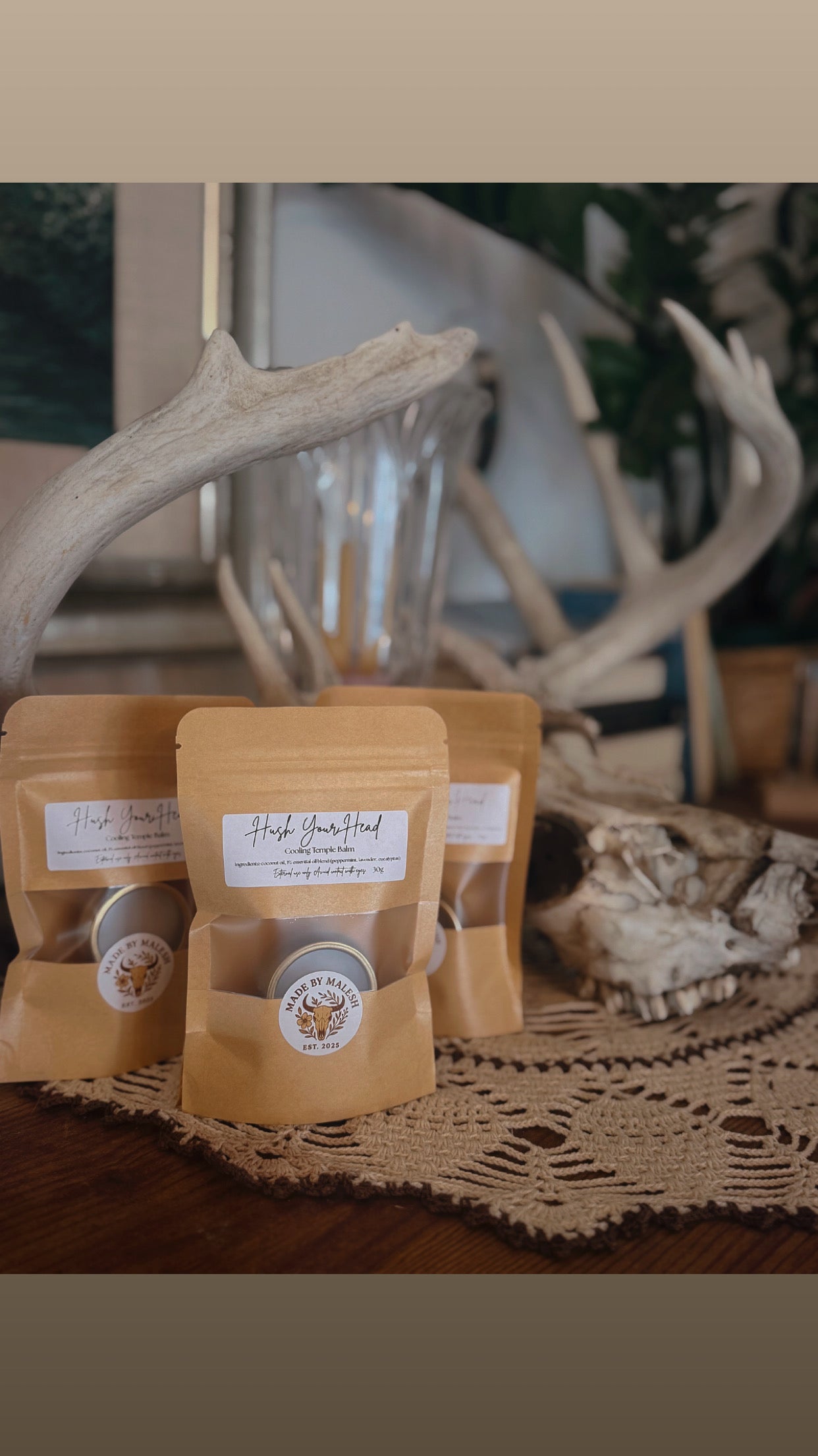 Hush Your Head- Cooling Temple Balm